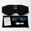 BLACK BAMBOO Bluetooth Sleep Mask with Eye Therapy Gel Pack