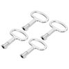 PATIKIL Triangle Spanner Key, 4 Pack Universal Utility Keys Triangular Socket Panel Keys Cabinet Key Lift Door Lock Key for Elevator Electric Gas Water Meter Box