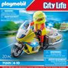 Playmobil Rescue Motorcycle with Flashing Light