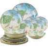 ware 16 Piece Sea Turtle Melamine Dinnerware Sets, Outdoor Dishes Set, Plates an