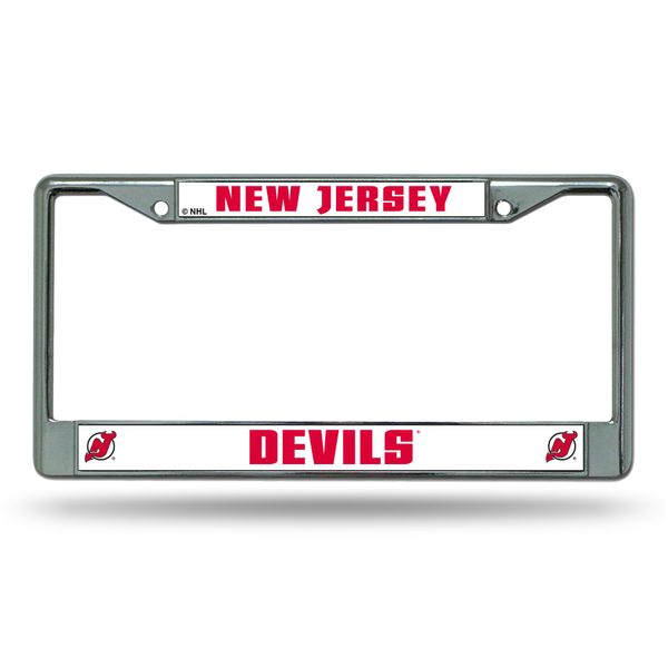 NHL New Jersey Devils Standard Chrome License Plate Frame