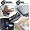 Green Light Flashlight Rechargeable High Power, 300 Yards IP65 Waterproof Torch