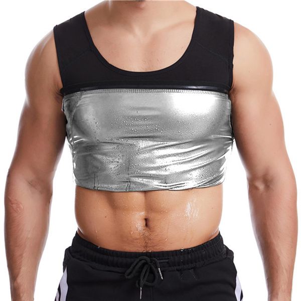 Amy Coulee Men's Sauna Vest, Silver