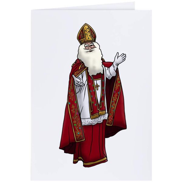 Large (A4) 'St. Nicholas' Blank Greeting Card (GC00042459)