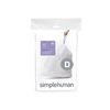 simplehuman CW0163 20L, 20 Liners, White — Code D