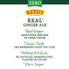 Reed's Zero Sugar Real Ginger Ale, All-Natural Classic Ginger Ale Made with Real Ginger (24- 12oz cans)