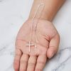 Philip Jones Sterling Silver Cross Pendant Necklace
