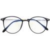 [bmb Miscellaneous] Blue Light Cut Glasses, Round Glasses, No Prescription, 15g, Ultra Lightweight, UV Protection, UV Protection, PC Glasses, Date Glasses, Transparent Lenses, Round, Small Face Effect, Stylish, Fashion, Women's, Men's