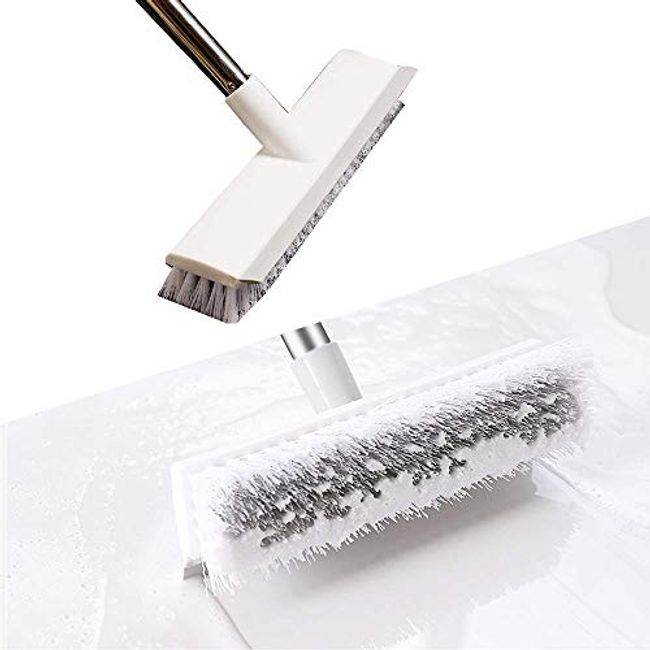 Long Handle Scrub Brush 3In1 Tub Tile Scrubber with 46Inch