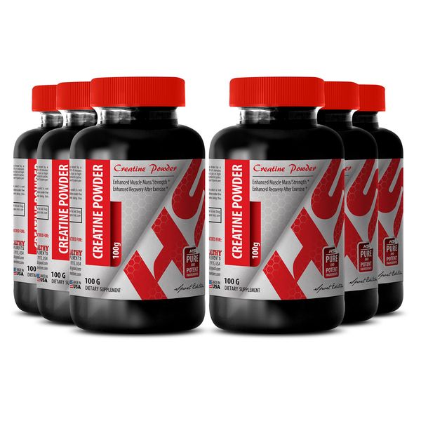 Creatine with Protein - CREATINE Powder 100G - Improve Memory (6 Bottles)