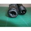 2 Pin 6 Foot Rope Light Extension Cord Black