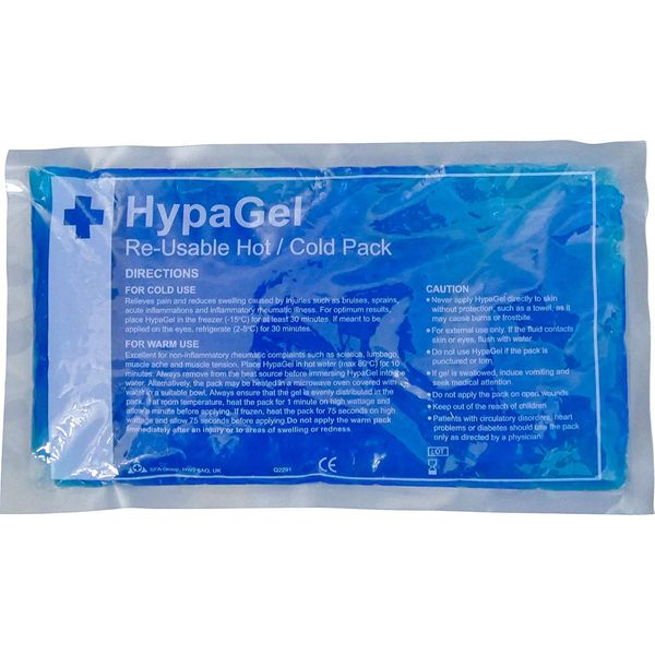 Safety First Aid Group Group HypaGel Hot/Cold Pack, Standard, Single Pack, 27 x 16.5 cm