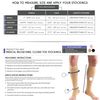 Truform Compression 20-30 mmHg Knee High Open Toe Stockings Black, Medium - Short, 2 Count