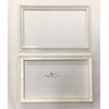 Garage Window Kit w/ Cascade White Insert & Frame 2" Thick Steel Back Doors