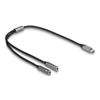 DeLOCK Headset Adapter USB Type-C™ Stecker DAC 24 Bit / 96 kHz