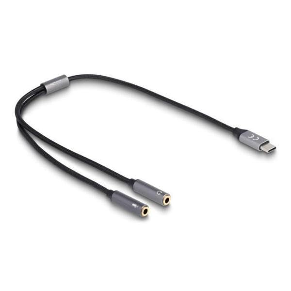 DeLOCK Headset Adapter USB Type-C™ Stecker DAC 24 Bit / 96 kHz