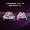 Eargasm Smaller Ears Earplugs - Transparent High Fidelity Filtered Noise Reducing Reusable Ear-Plugs for Kids, Women, Men - Hearing Protection for Motorcycles, Concerts, Festivals, Sporting Events