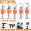 TYBYBB Countersink Wood Countersink Drill Bit with Countersink and Depth Stop Pre-Drilling Countersink Drill Bit Depth Stop Countersink Drill Bits Set Countersink Drill Bits for Wood Plastic