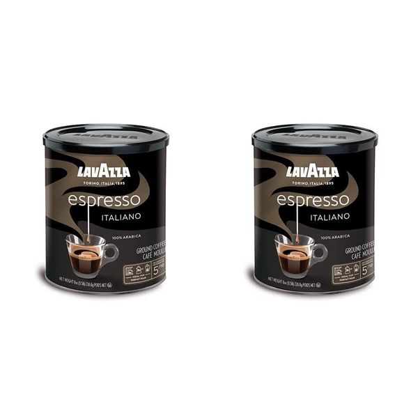 Lavazza medium_roast, Ground Coffee - Caffe Espresso - 8 oz - 2 pk