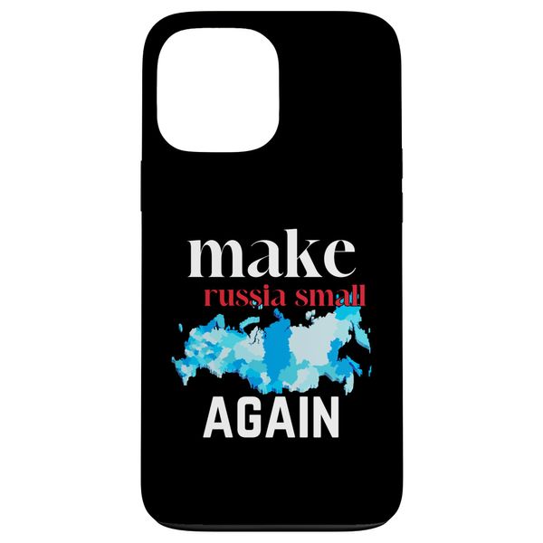 iPhone 13 Pro Max Make Russia Small Again Ukraine Flag Color Russian Map スマホケース