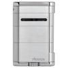 XIKAR Allume Triple Jet Tabletop Lighter, Engineered for Performance, Crisp Side Squeeze Ignition, Silver