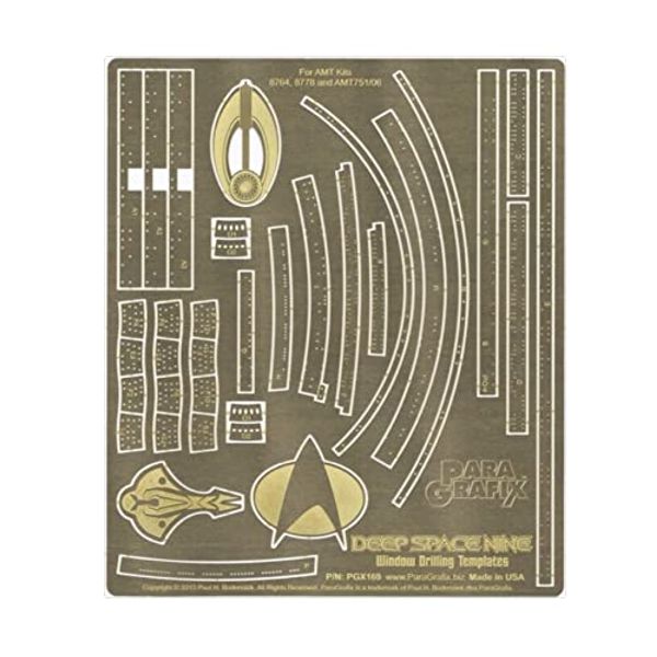 BIBNY 1/3200 Paragrafix DSN Window Drilling Templates Photoetch Set PGX169
