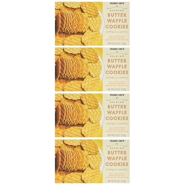 Trader Joe's Belgian Butter Waffle Cookies (4 Pack)
