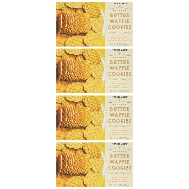 Trader Joe's Belgian Butter Waffle Cookies (4 Pack)