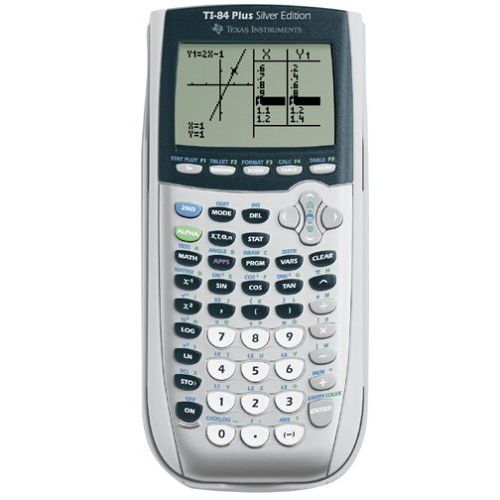 Texas Instruments TI-84 Plus Silver Edition Graphing Calculator, Silver (Renewed)