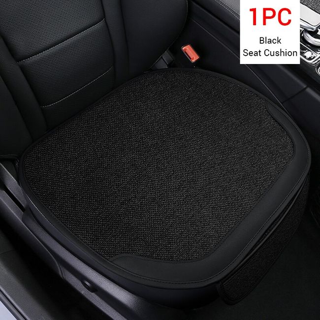 Linen Car Seat Cover Mildew-Proof Flax Front Rear Car Seat