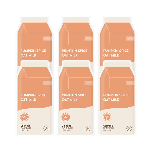 ESW Beauty Pumpkin Spice Oat Milk Calming Plant-Based Milk Mask Multipack (6pcs)