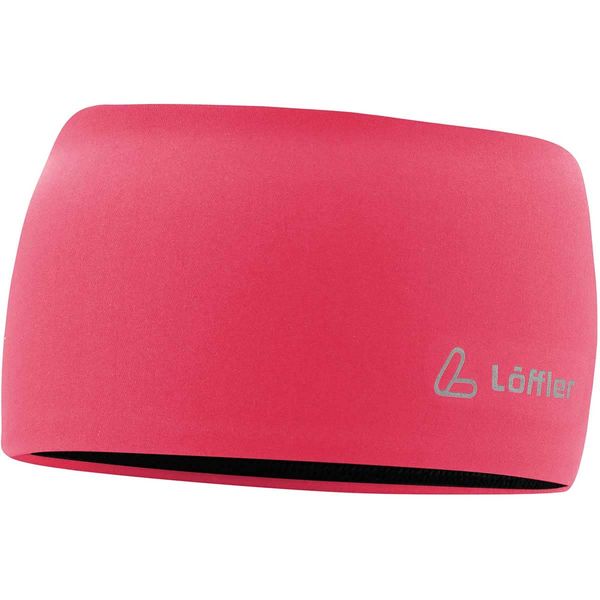 L?ffler Mono Wide Headband, Rouge Red, One Size