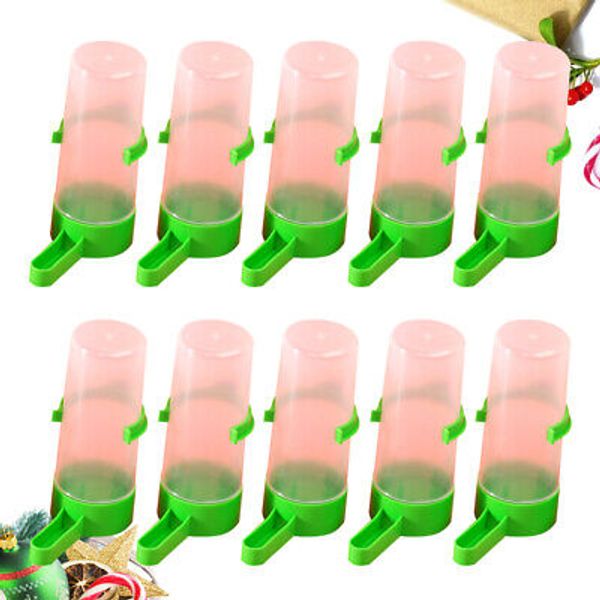 10 PCS Drinking Bottles for Parrots Bird Food Dispenser Water Feeder Small Pet