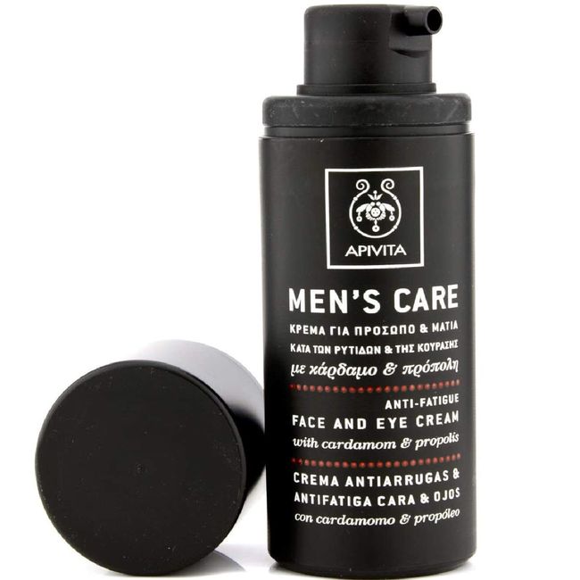 Apivita Men's Care Anti-Wrinkle, Anti-Fatigue Face and Eye Cream with Cardamom & Propolis 50ml