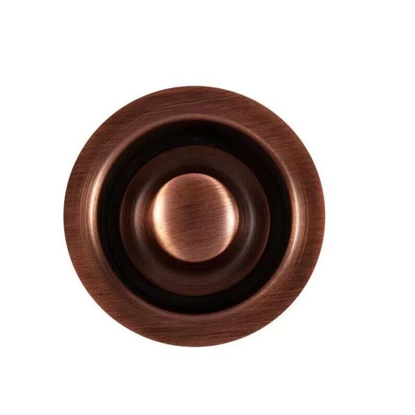 SINKOLOGY SinkSense 3.5 in. Disposal Flange Drain with Stopper in Antique Copper