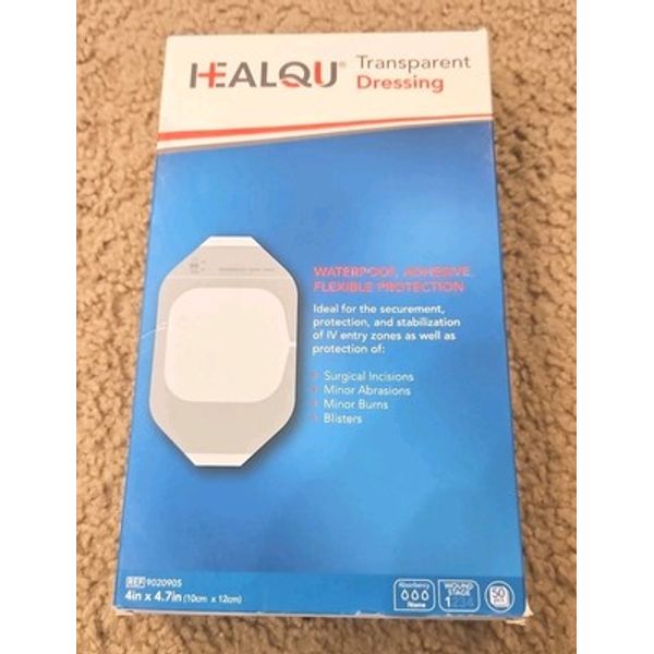 Healqu Transparent Dressing 4"x4.7" 50 Pieces