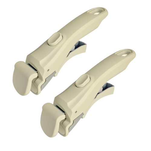 2 PC Removable Pot Handle Cream White, Universal Pan Handle, Replacement Handle for Pots and Pans, Fits All Cookware, Durable & Heat-Resistant