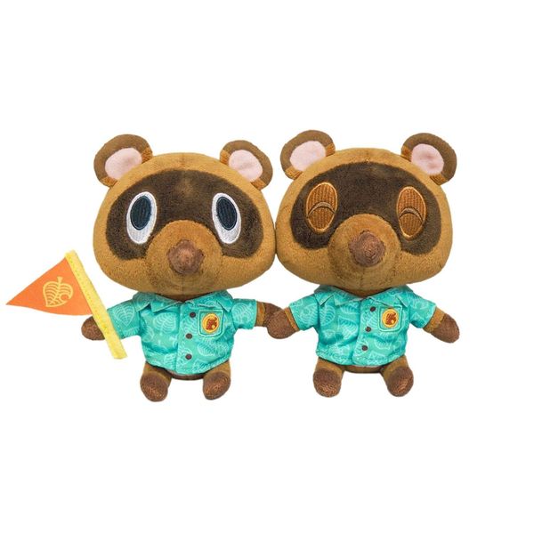 Sanei Boeki Atsube Animal Crossing All Star Collection (Mamekichi & Tsukuchi (S) W7.9 x D4.1 x H 5.9 inches (20 x 10.5 x 15 cm) Plush Toy DPA03