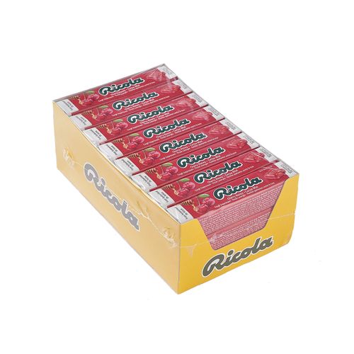 Ricola Cherry Honey Herbal Cough Suppressant Throat Drops, 10ct Stick (Case of 24)