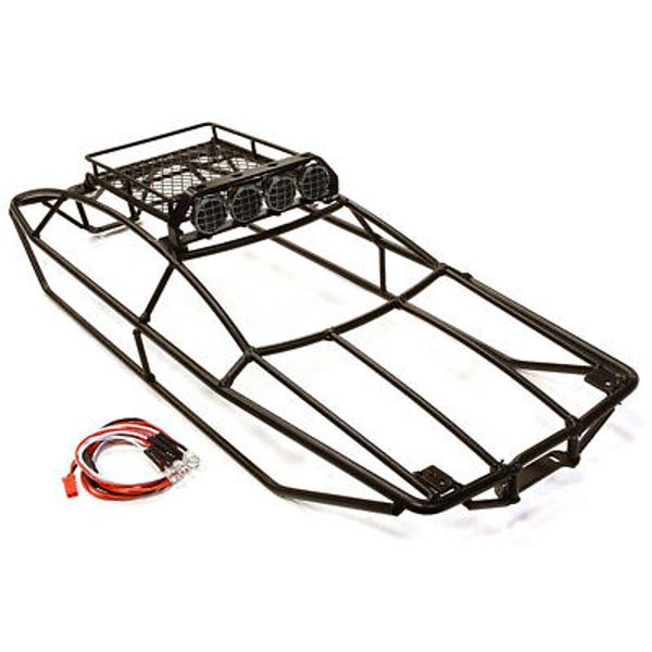 Type IV Steel Roll Cage Body w/ Luggage Tray & LED Light for Traxxas 1/10 Summit