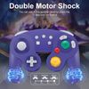 ADHJIE Gamecube Controller for Switch Nintendo,Wireless Gamecube Switch Pro Controller for Nintendo Switch/PC/Steam,6-Axis Gyro Motion,One-Button Wake Up & Screenshot Function, Purple