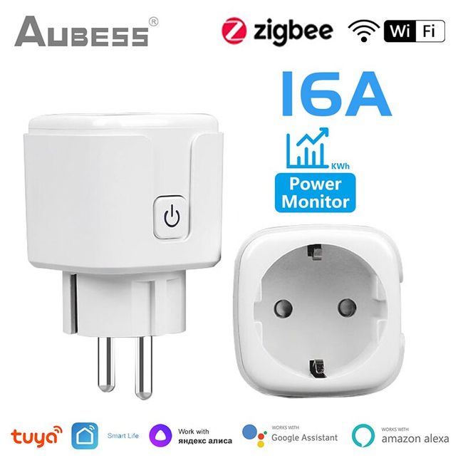 1-3Packs Zigbee Socket Smart Plug Wireless Power Works with  Alexa/  Google