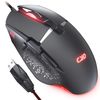 C309 Corded Mouse, Wired USB Mouse for Computers and Laptops, Right or Left Hand Use - Black