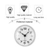 DOITOOL Suction Clock Waterproof Clock Bathroom Wall Clock Shower Mini Bath Clock Hanging Clock for Washroom Kitchen White