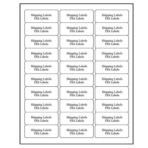 Address Labels for Inkjet Printers 1" x 2-5/8", Pack of 3000 Labels