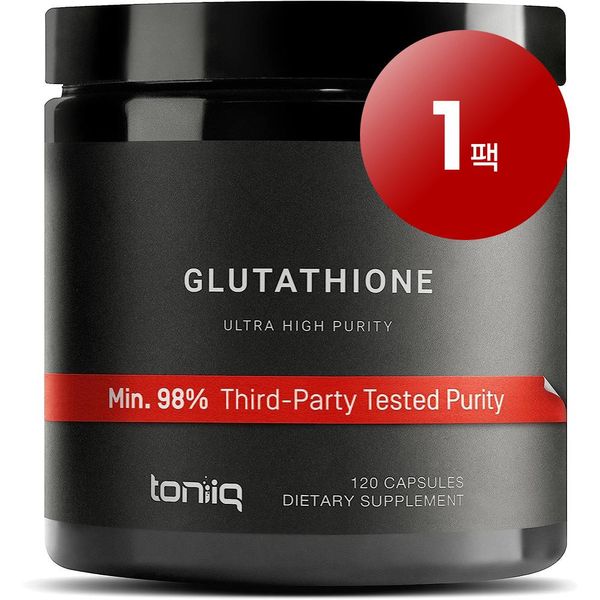 Wawa Market Toniiq Glutathione 1000mg 120 Tablets Antioxidant Immune System Skin Aging Health Care 1 Pack, 3 Packs