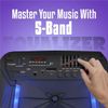 Portable Bluetooth Speaker | 12" Woofer | Party Lights Wireless Mic Rechargeable