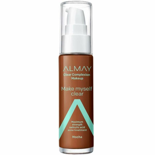 Almay Clear Complexion Make Myself Clear Makeup, 910 Mocha, 1 fl oz