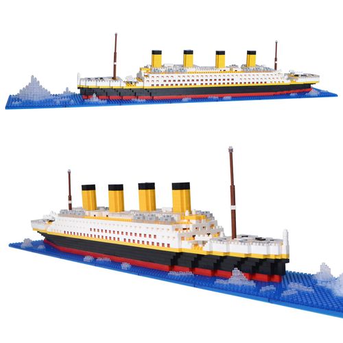 Geniteen Building Blocks, Titanic Model Micro Building Blocks Set 1860 PCS Mini Building Blocks, Gifts for Adult