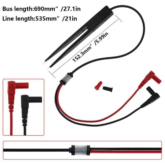 SMD Test Meter Probe multimeter Tweezer